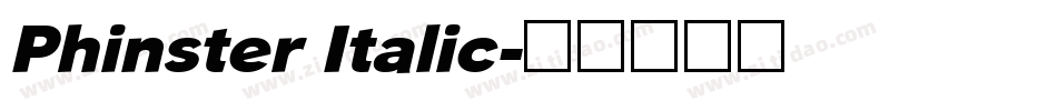Phinster Italic字体转换